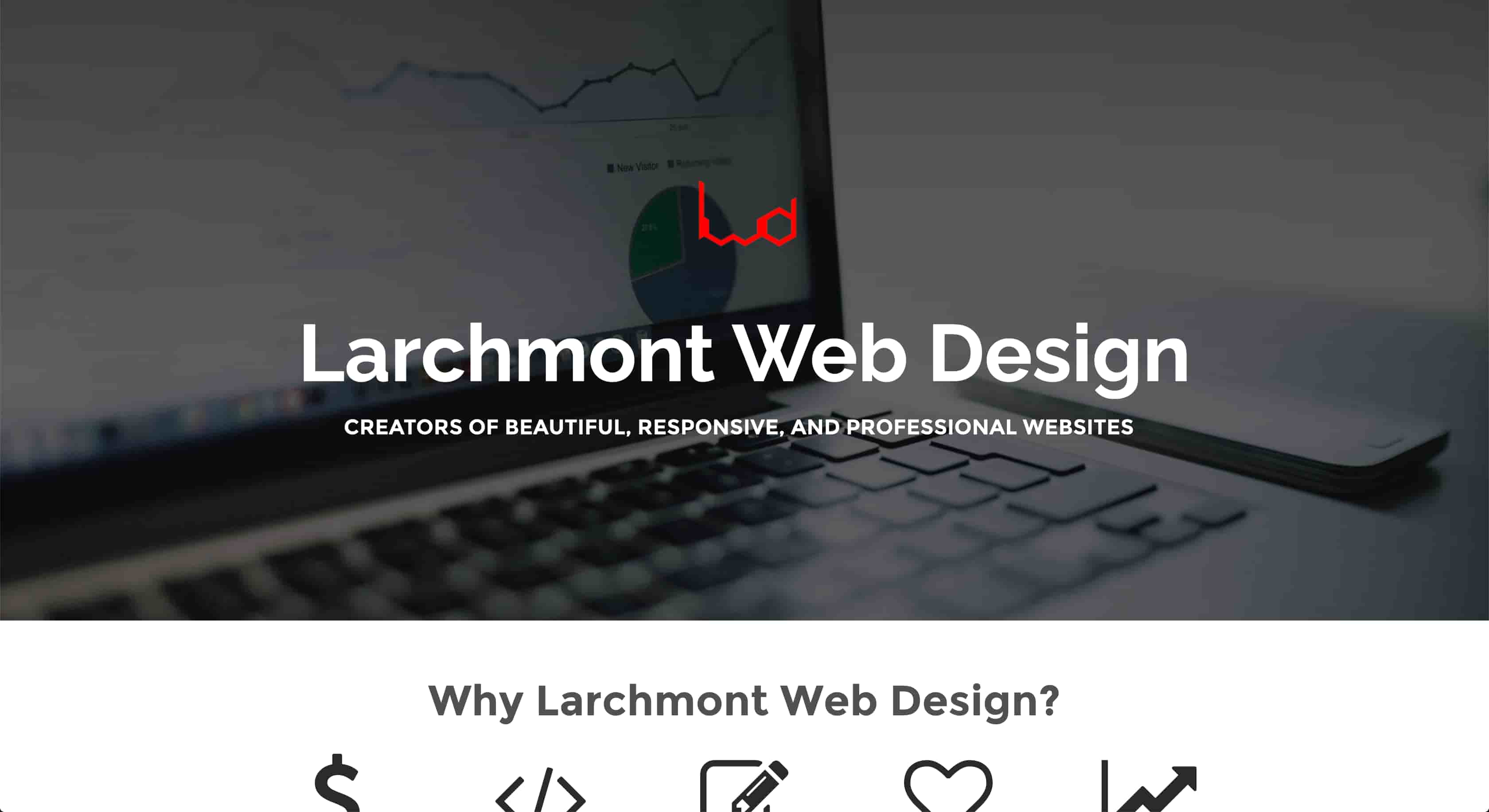 Larchmont Web Design Homepage